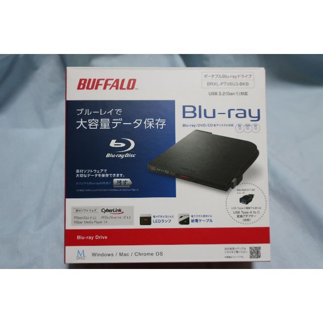 Buffalo ポータブルBlu-ray Drive