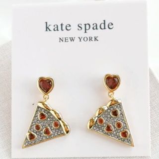 ケイトスペードニューヨーク(kate spade new york)の【新品】kate spade ケイトスペード ピアス ピザマイハートドロップ(ピアス)