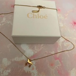 クロエ(Chloe)のChloe クロエ　馬　ホース　ネックレス　ゴールドコーティング(ネックレス)