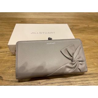 ジルスチュアート(JILLSTUART)のJILLSTUART 長財布 スパイラル チャコールグレー　美品(財布)