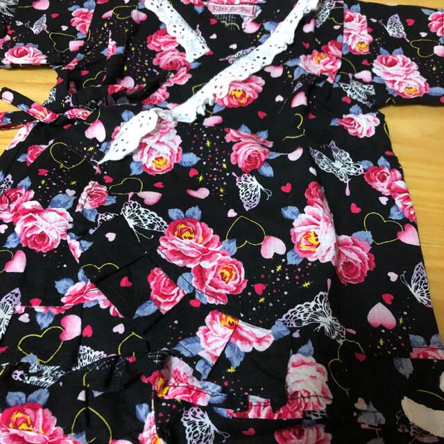 女の子 甚平　2枚　90  100 キッズ/ベビー/マタニティのキッズ服女の子用(90cm~)(甚平/浴衣)の商品写真