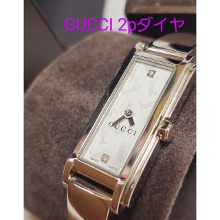 値下げ GUCCI💗 グッチ時計 ブレスウォッチ 2pダイヤ 美品