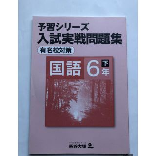 H02 四谷大塚 予習シリーズ 入試実戦問題集 有名校対策　国語　６年 下 (語学/参考書)