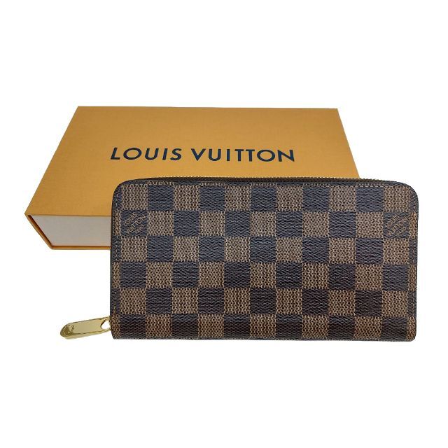 未使用品!LV【ルイ ヴィトン】N60046 ダミエ ジッピ―ウォレット 長
