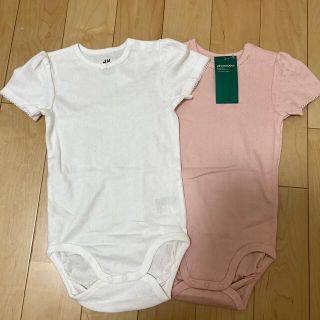 エイチアンドエム(H&M)の最終値下げ！H＆M 肌着2枚セット(白＆ピンク)100cm(肌着/下着)