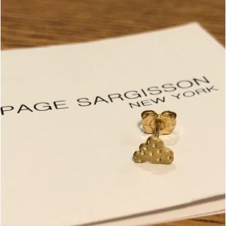 バーニーズニューヨーク(BARNEYS NEW YORK)の【美品】Page Sargisson  ペイジ・サージソン　10K 片耳ピアス(ピアス)