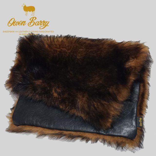 Owen Barry 高級クラッチバッグ　real sheepskin  羊レディース