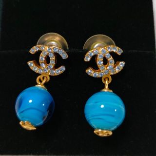 シャネル ピアス(ブルー・ネイビー/青色系)の通販 72点 | CHANELの ...