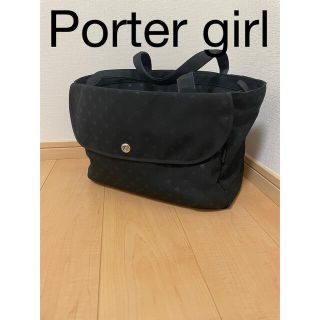 ポーター(PORTER)の希少　ポーターガールデイジー　黒ドット柄　トートバッグ(トートバッグ)