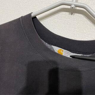 カーハート 90年代 三角タグ ロゴ刺繍スウェット トレーナー L〜XL 黒