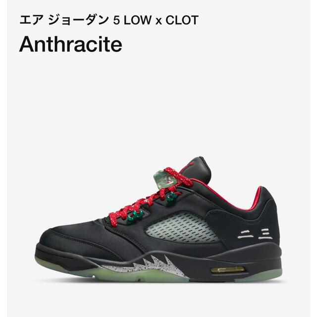 NIKE エアジョーダン5 LOW × CLOT