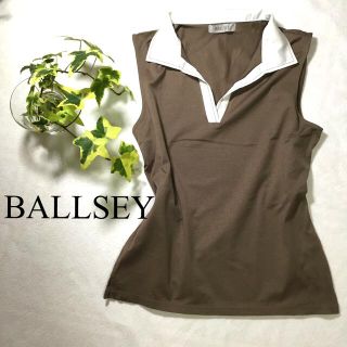 ボールジィ(Ballsey)のBALLSEY ノースリーブ 襟付き ストレッチ シャツ(Tシャツ(半袖/袖なし))