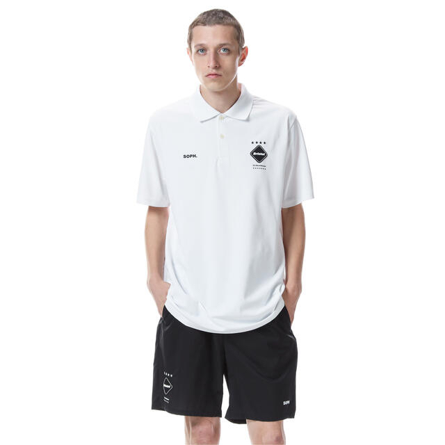 F.C.R.B.(エフシーアールビー)のXL FCRB S/S TEAM POLO ポロシャツ ホワイト メンズのトップス(ポロシャツ)の商品写真