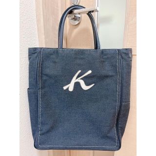 キタムラ(Kitamura)のいえすこ様専用　キタムラ　本格レザーデニムトートバッグ　美品　正規品　レア商品(トートバッグ)