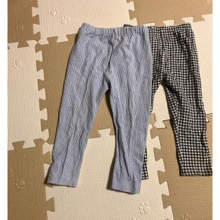 ユニクロ(UNIQLO)のUNIQLO レギンスパンツ　2枚　90(パンツ/スパッツ)