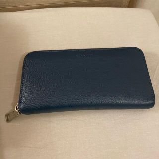 コーチ(COACH)のcoach ネイビー　長財布(長財布)