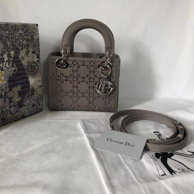 Dior - C Dior☆サテン LADY DIOR バッグの通販 by G
