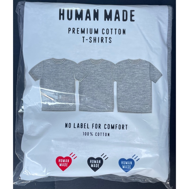 HUMAN MADE(ヒューマンメイド)のヒューマンメード HumanMade Tシャツ 3枚セット 未開封 メンズのトップス(Tシャツ/カットソー(半袖/袖なし))の商品写真