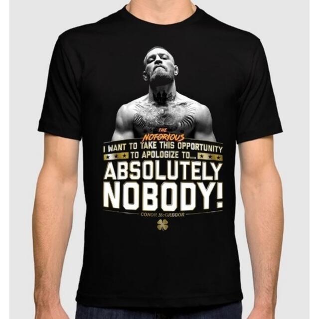 【超希少！一点限り】UFC コナー・マクレガー　Tシャツ　黒　ブラック　XS メンズのトップス(Tシャツ/カットソー(半袖/袖なし))の商品写真