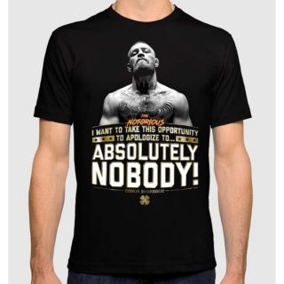 【超希少！一点限り】UFC コナー・マクレガー　Tシャツ　黒　ブラック　XS(Tシャツ/カットソー(半袖/袖なし))