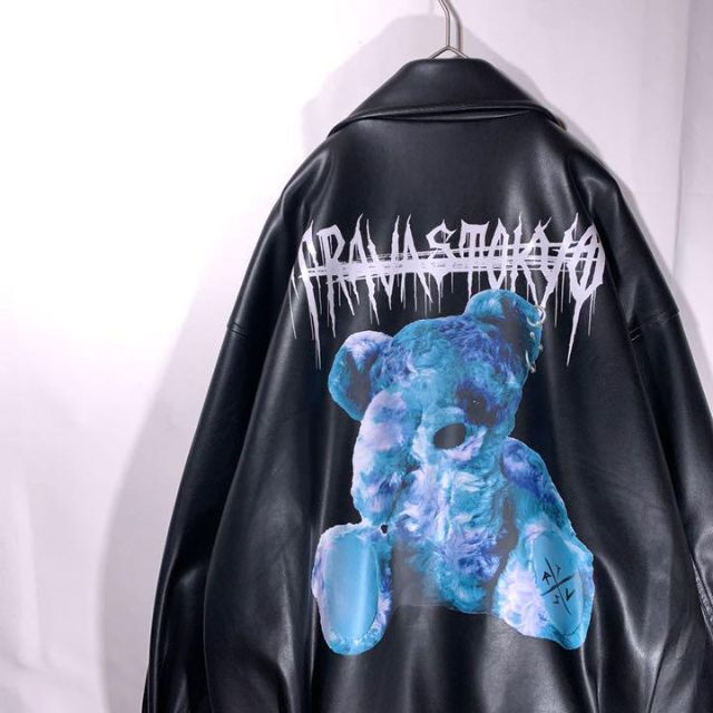 TRAVAS TOKYO トラバス トーキョー フェイクレザージャケット くまの