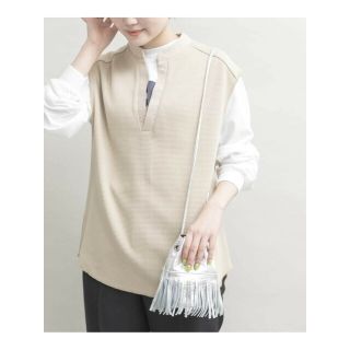 アーバンリサーチラボ(UR Lab.)の【BEIGE】ノースリーブサーマルトップス(カットソー(長袖/七分))