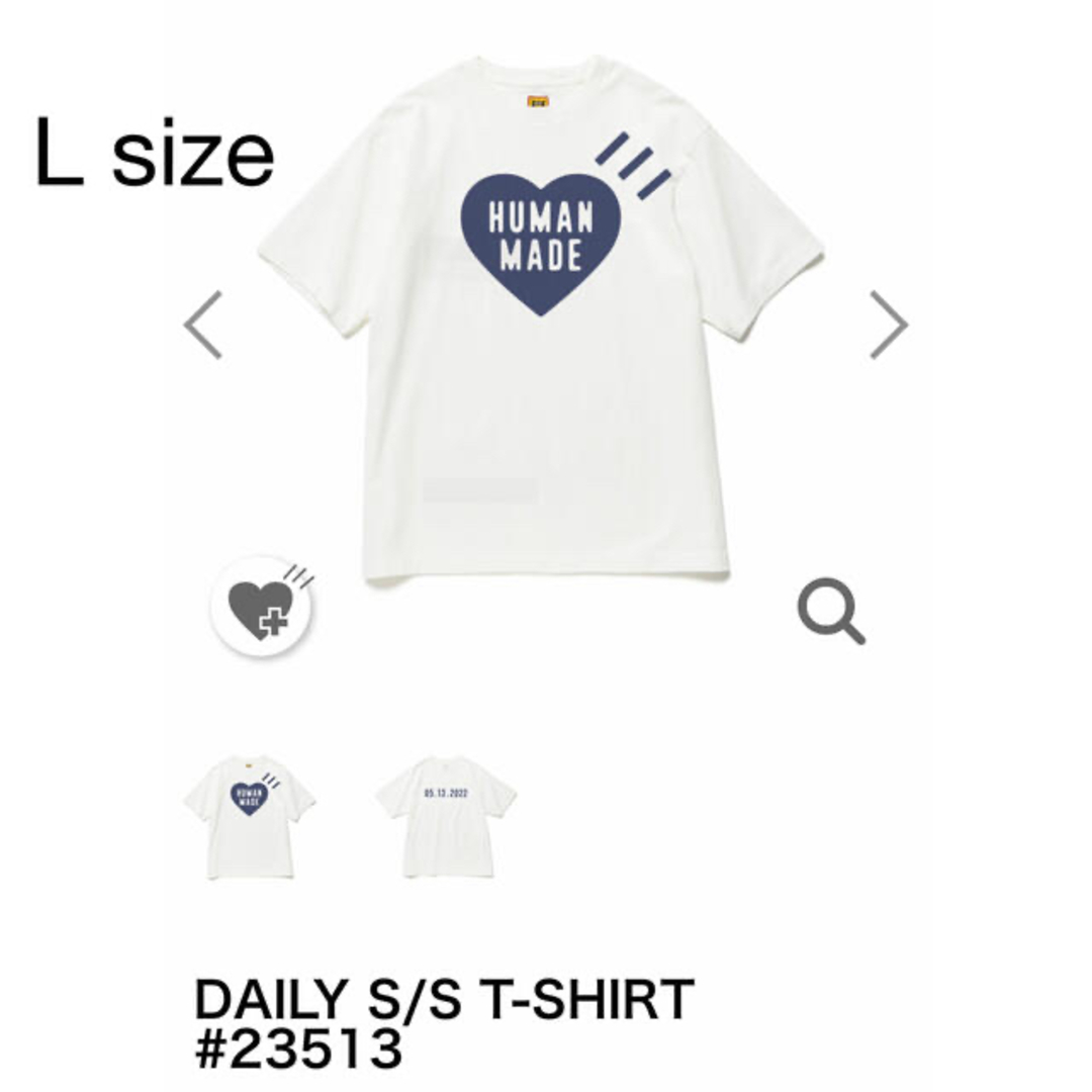 HUMAN MADE(ヒューマンメイド)のHuman made DAILY T-shirt #23513限定のTシャツです メンズのトップス(Tシャツ/カットソー(半袖/袖なし))の商品写真