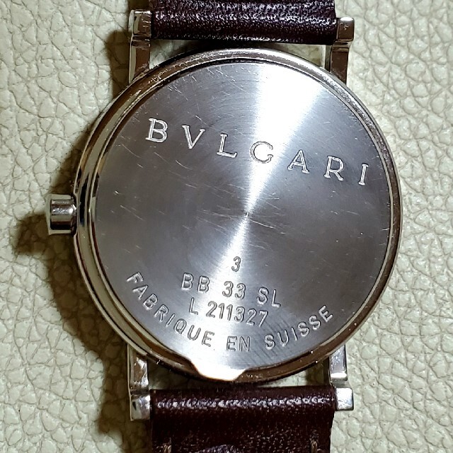 レア 良品 BVLGARI ブルガリ BB33SL ピンク メンズ