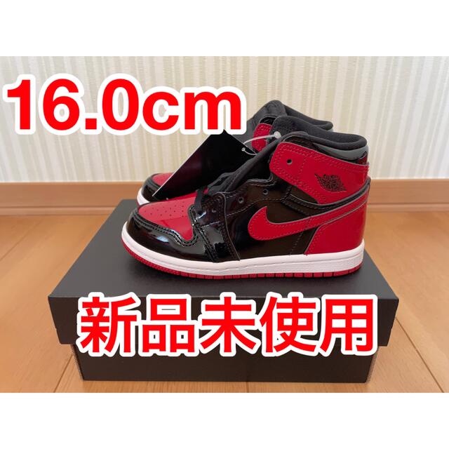 Nike TD Air Jordan 1 Patent Bred