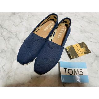 トムズ(TOMS)のTOMS トムス　エスパドリーユ　24.5 ネイビー(スリッポン/モカシン)