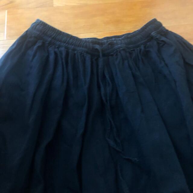 BEAMS(ビームス)のorSLOWブラックデニムスカート レディースのスカート(ロングスカート)の商品写真