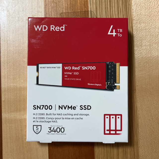 WD SN700 4TB m.2. SSD 新品未開封