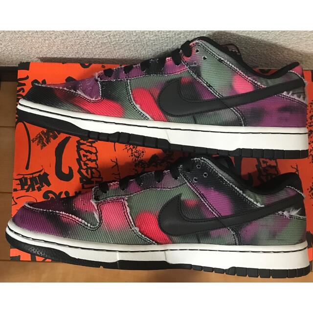 Nike Dunk Low Graffiti Pink / Black 29cm