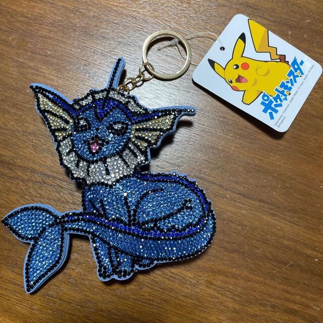 ポケモン(ポケモン)のポケモン＊シャワーズ＊ラインストーン＊キーホルダー エンタメ/ホビーのアニメグッズ(キーホルダー)の商品写真