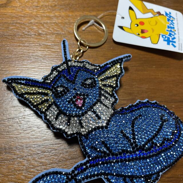 ポケモン(ポケモン)のポケモン＊シャワーズ＊ラインストーン＊キーホルダー エンタメ/ホビーのアニメグッズ(キーホルダー)の商品写真