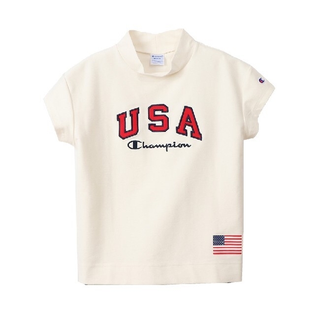 Champion(チャンピオン)の新品 希少 白M Champion golf USA SHIRT プロ使用モデル スポーツ/アウトドアのゴルフ(ウエア)の商品写真