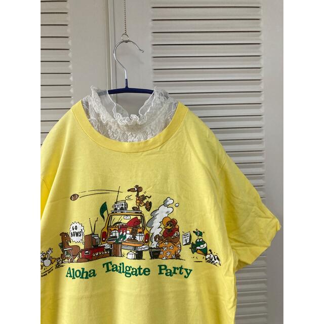 Santa Monica(サンタモニカ)のTシャツ　ヴィンテージ   古着　クレイジーシャツ　used ビンテージ レディースのトップス(Tシャツ(半袖/袖なし))の商品写真