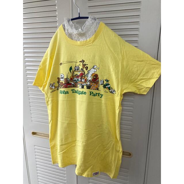 Santa Monica(サンタモニカ)のTシャツ　ヴィンテージ   古着　クレイジーシャツ　used ビンテージ レディースのトップス(Tシャツ(半袖/袖なし))の商品写真