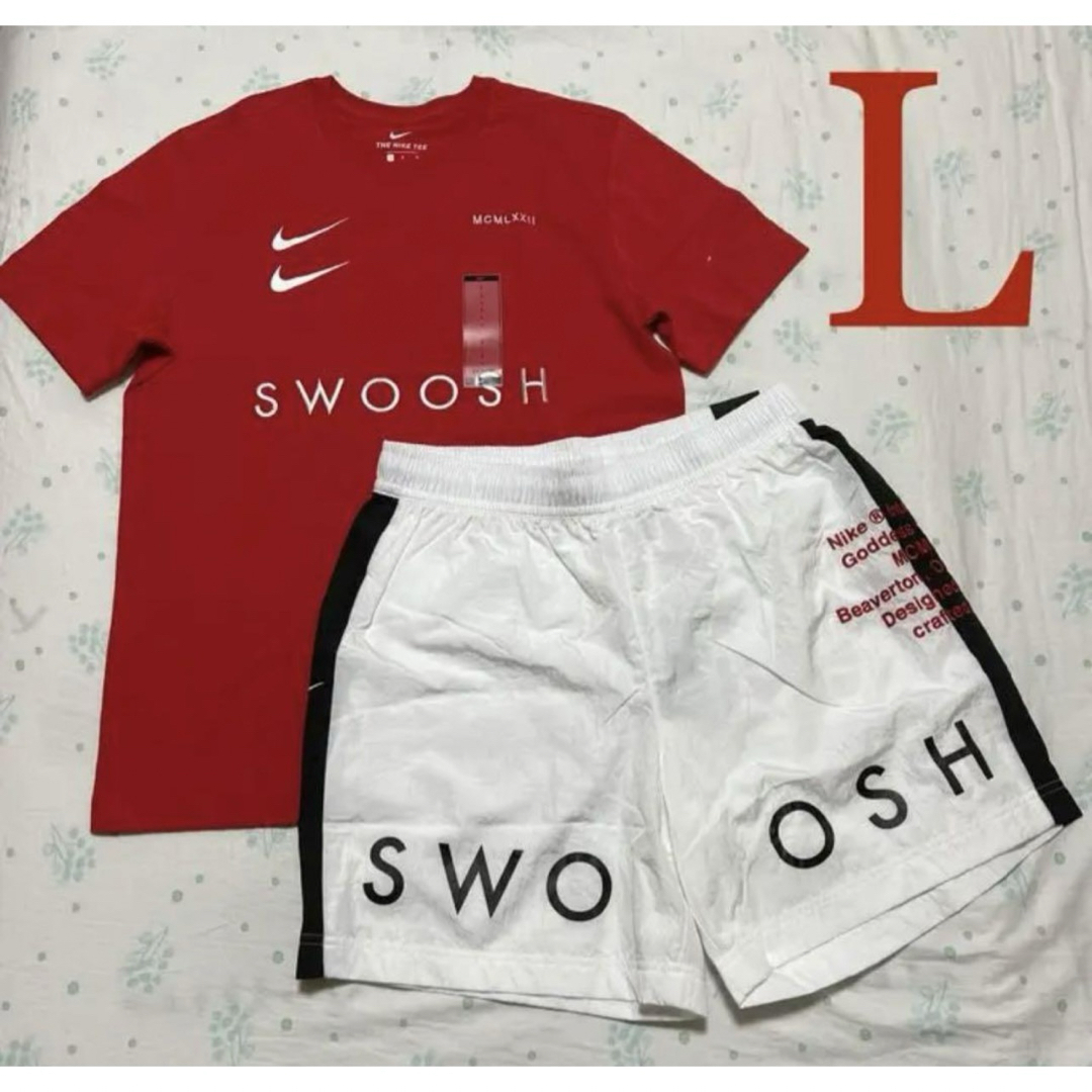 NIKE(ナイキ)の[新品] ナイキ SWOOSH Tシャツ ウーブン ショートパンツ セット メンズのパンツ(ショートパンツ)の商品写真