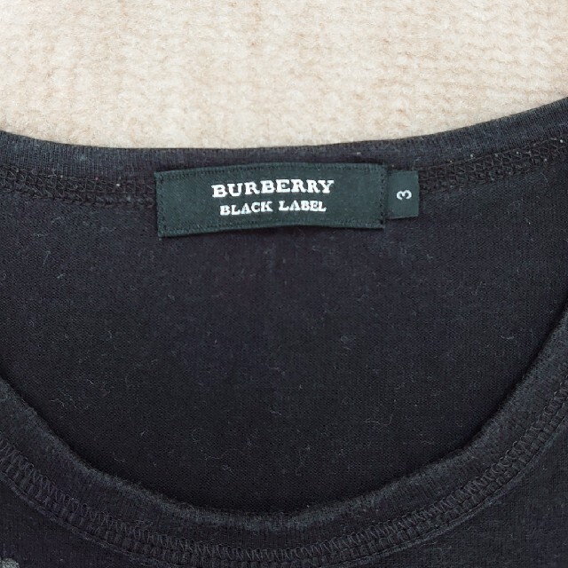 BURBERRY BLACK LABEL(バーバリーブラックレーベル)の黒　Ｔシャツ メンズのトップス(Tシャツ/カットソー(半袖/袖なし))の商品写真