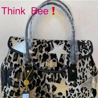 シンクビー(Think Bee!)の【タグ付き新品】Think  Bee!  ◆ レオパード柄　ロッカーバッグ　(キャラクターグッズ)