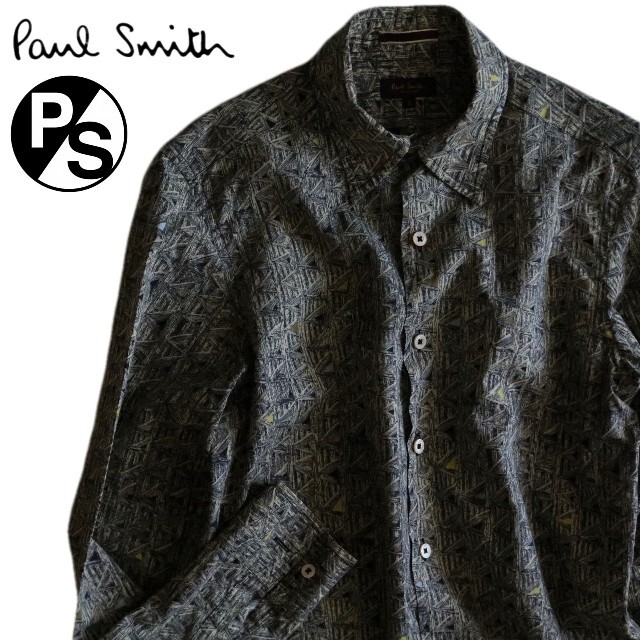 【PAUL SMITH】美品　長袖シャツ　総柄　日本製☆シャツ