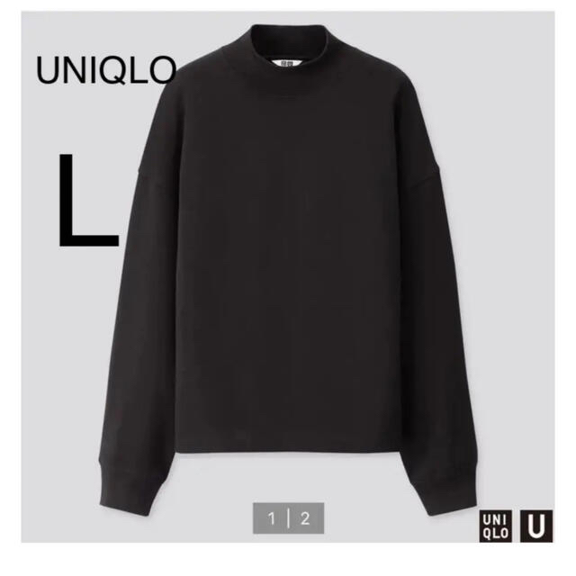 UNIQLO(ユニクロ)のユニクロ　モックネックＴ　長袖 レディースのトップス(Tシャツ(長袖/七分))の商品写真