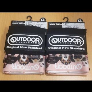 アウトドアプロダクツ(OUTDOOR PRODUCTS)の【新品】2枚　OUTDOOR　ボクサーブリーフ　前とじ　DOG　犬　LL(ボクサーパンツ)