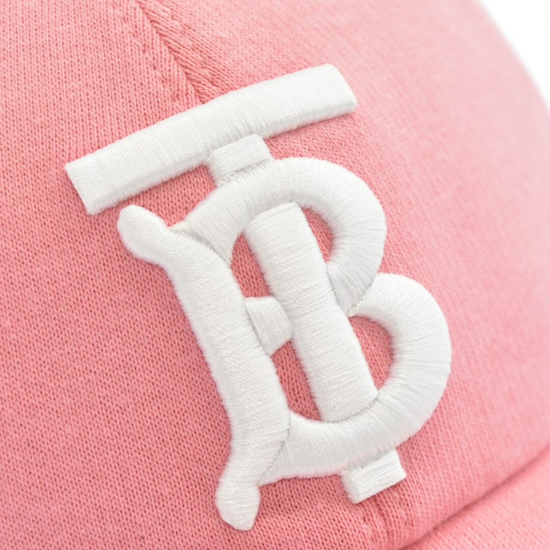 BURBERRY - BURBERRY バーバリー モノグラム ロゴ キャップ ピンク