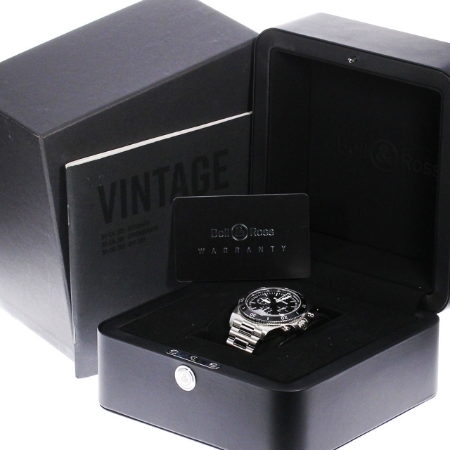 Bell & Ross(ベルアンドロス)の☆美品 ベル＆ロス ブラック スティール BR V3-94 メンズ 【中古】 メンズの時計(腕時計(アナログ))の商品写真