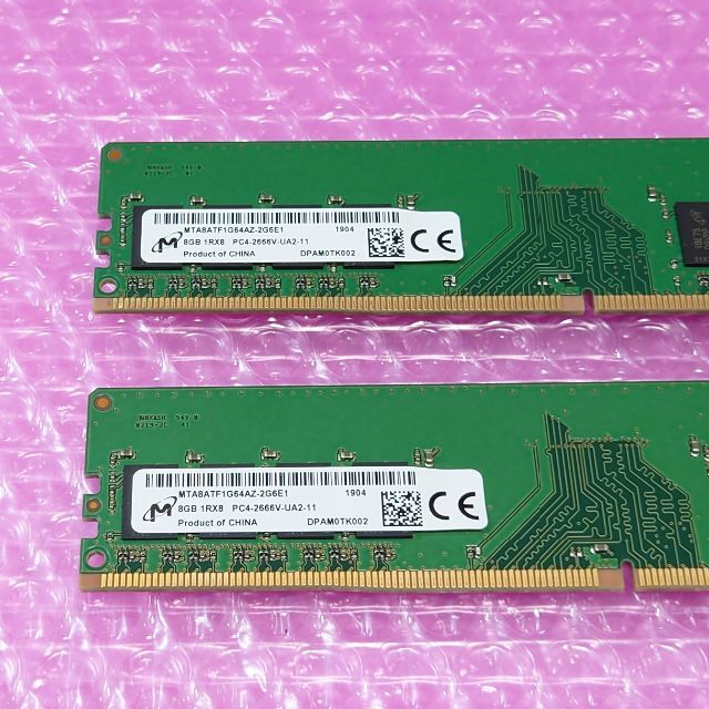 Micron マイクロン 16GB (8GBx2) DDR4-2666 #984 1
