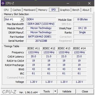 Micron マイクロン 16GB (8GBx2) DDR4-2666 #984
