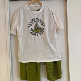 マタニティ用Tシャツリブパンツ　セットアップ(マタニティウェア)