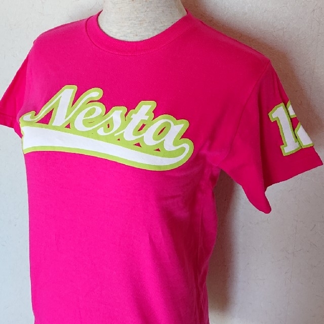 NESTA BRAND(ネスタブランド)のﾈｽﾀﾌﾞﾗﾝﾄﾞ nesta for girls 派手め 発泡ﾛｺﾞＴｼｬﾂ レディースのトップス(Tシャツ(半袖/袖なし))の商品写真